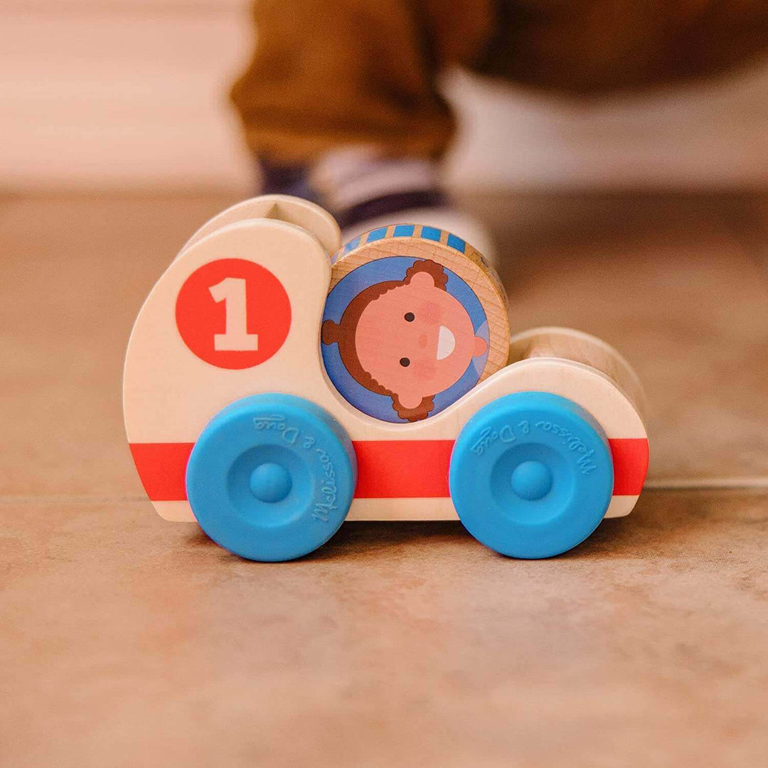 Melissa & Doug GO Tots Wooden toy Race Cars Earthlets