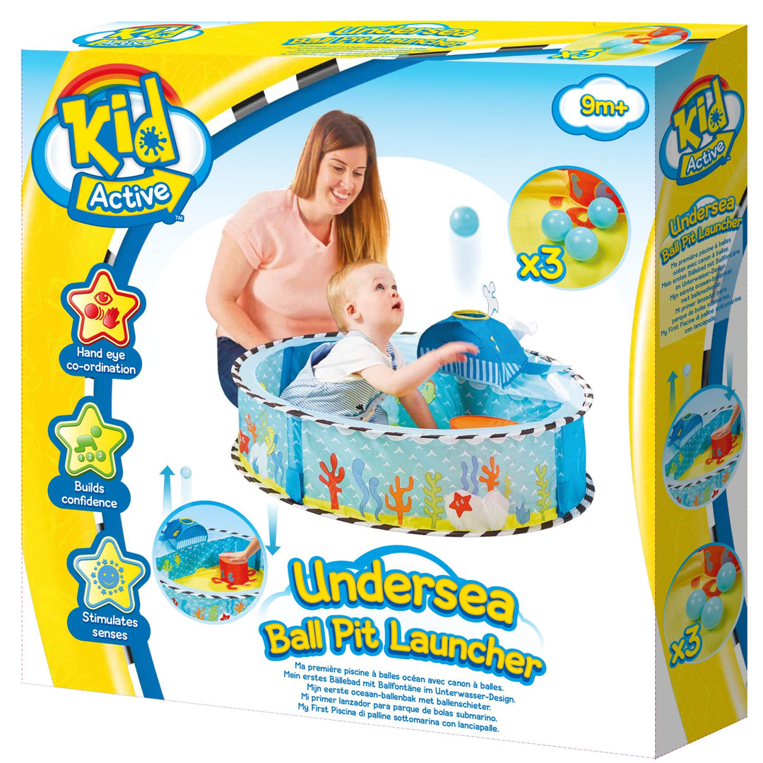 Kid Active Undersea Pop Up Baby Sensory Ball Pit Launcher