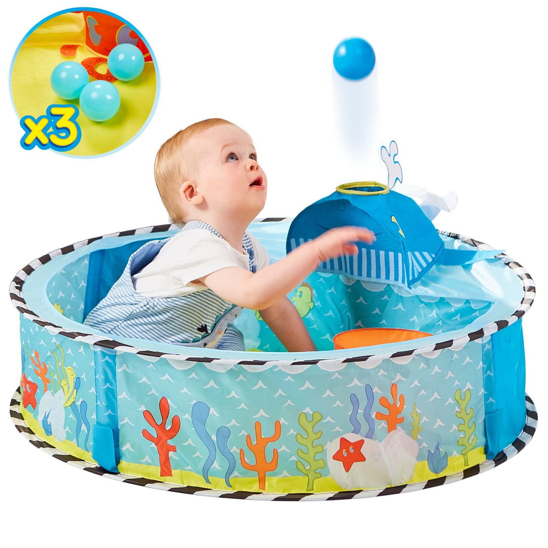 Kid Active Undersea Pop Up Baby Sensory Ball Pit Launcher