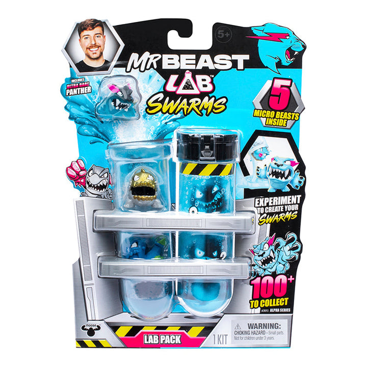 MrBeast Lab Swarms 5 pack with test tubes and micro beasts for creating chaotic characters.