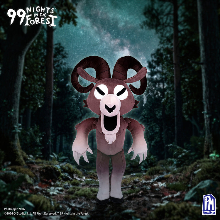 99 Nights In The Forest 12 Deluxe Plush - Ram collectible plush toy in a forest setting.