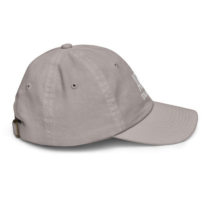 AFK Youth baseball cap showing a side view with adjustable strap and breathable eyelets.