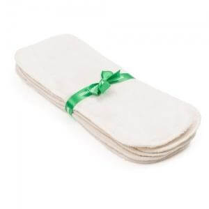 Little Lamb Bamboo Triple Thickness Boosters - 5 pack Size: Size 1 reusable nappies liners and boosters Earthlets