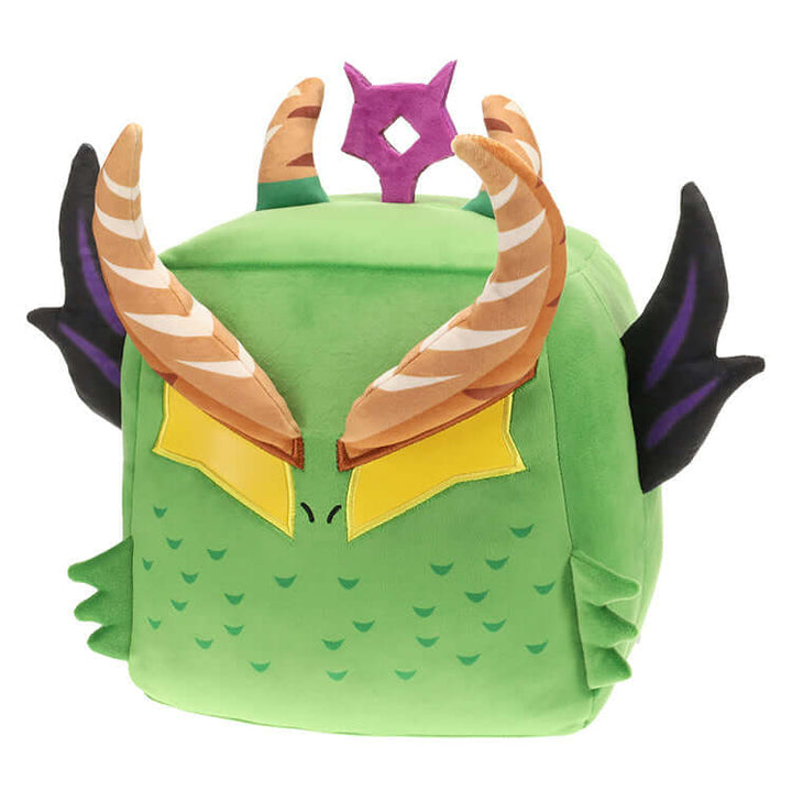 Blox Fruits Series 2 Huge Fruits Plush featuring a dragon design with horns and wings, 9 inches tall.