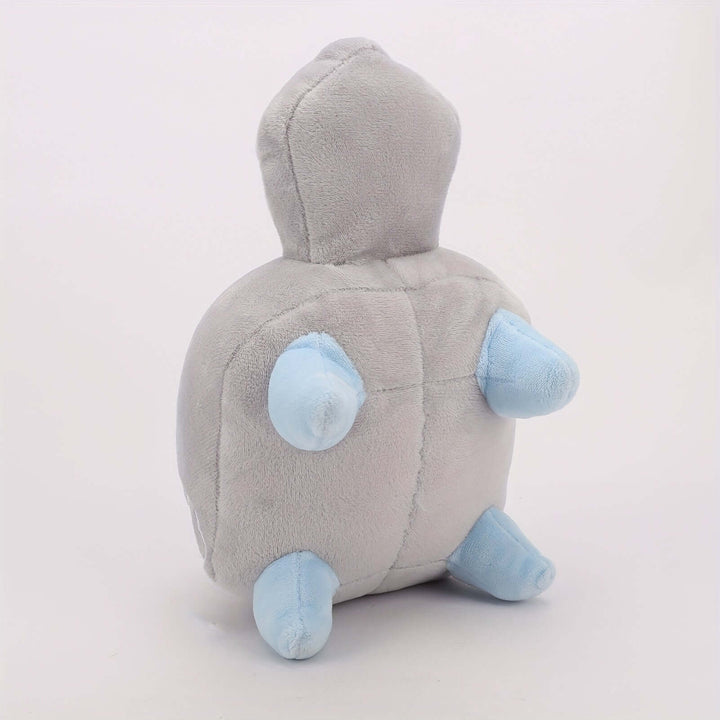Back view of Dandy's World plush stuffed animal, featuring soft gray and blue themed design for home decor.