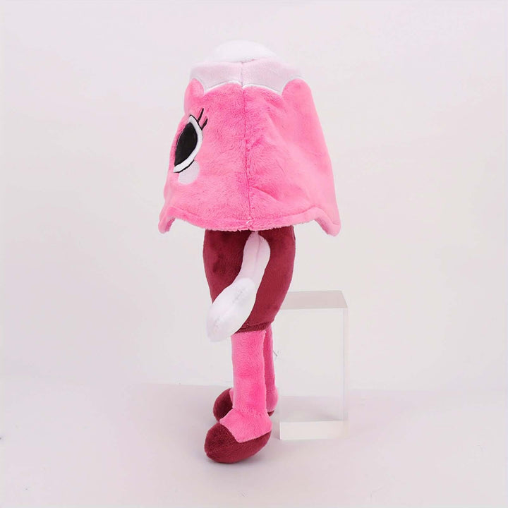 Dandy's World Plush Pebble Dog, soft polyester stuffed animal, whimsical home decoration, ideal gift for game lovers.