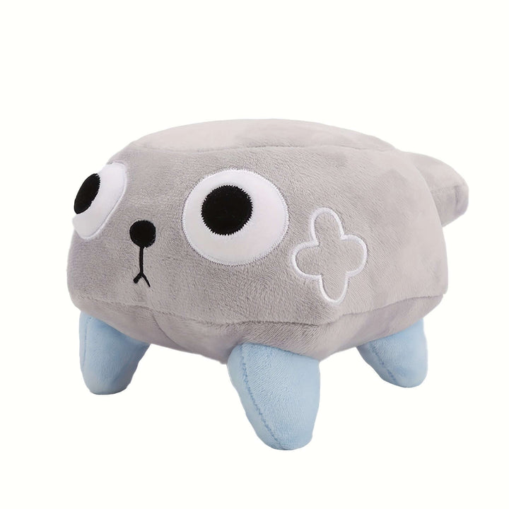 Dandy's World Plush pebble dog stuffed animal, soft polyester decorative gift for game enthusiasts.