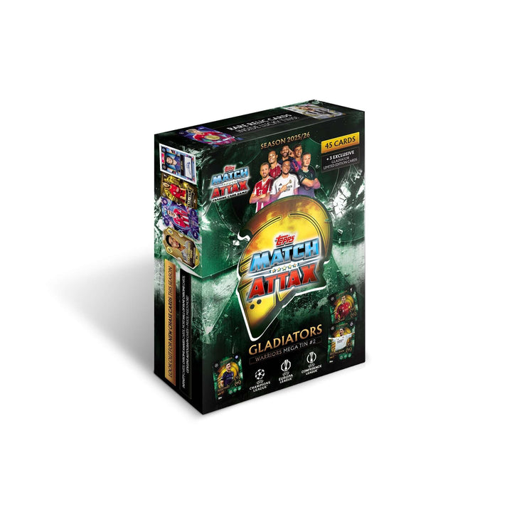 Match Attax 25/26 - Mega Tin featuring 46 collectible cards, ideal for UEFA Champions League fans.