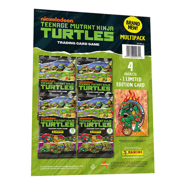 Teenage Mutant Ninja Turtles 3 Trading Card Collection featuring 4 packets and 1 limited edition card.
