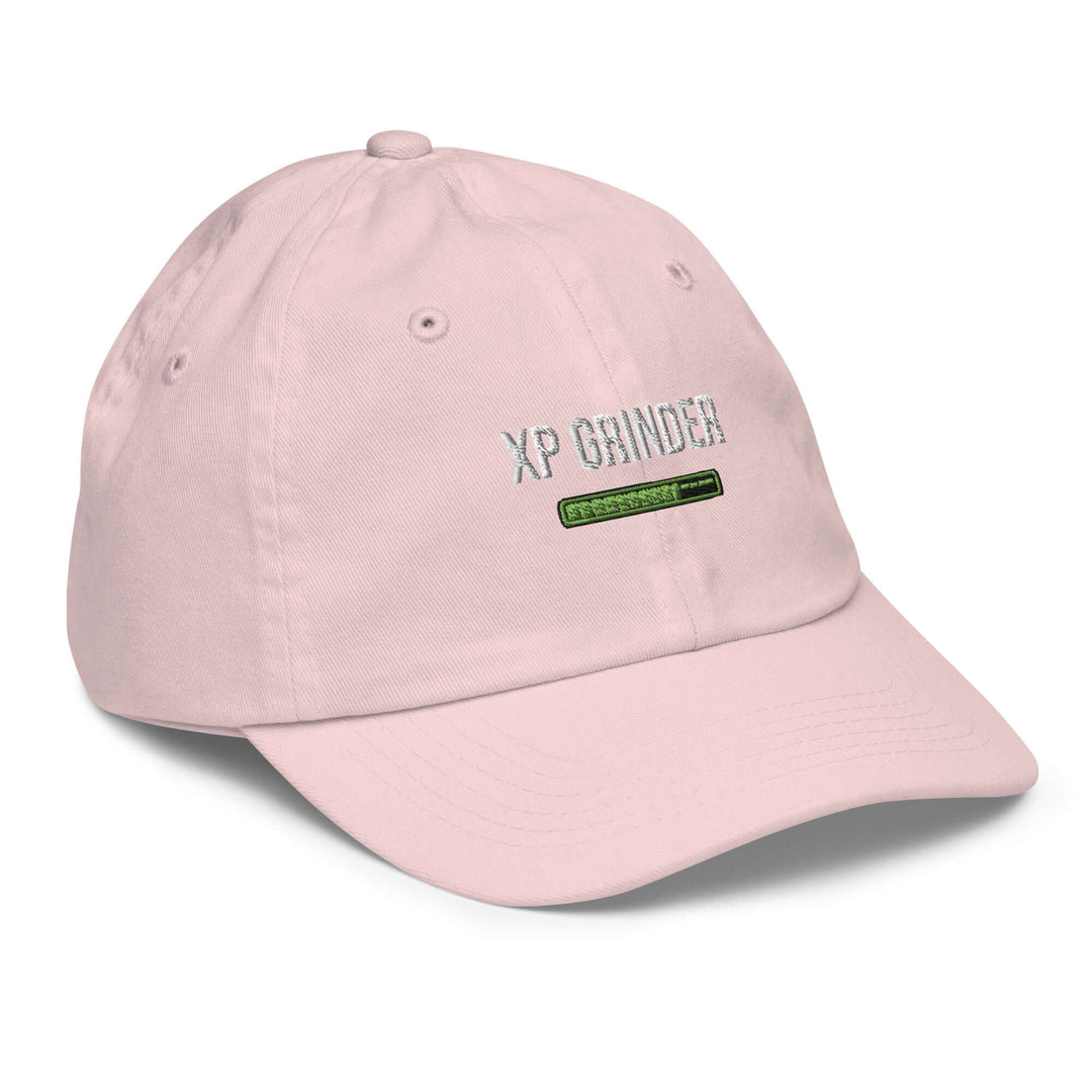 XP Grinder Youth baseball cap in pink with embroidered logo, perfect for baseball training and casual wear.