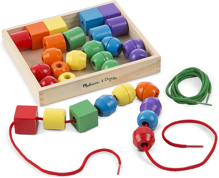 Melissa & Doug Blues Clues & You! Wooden Lacing Beads Earthlets