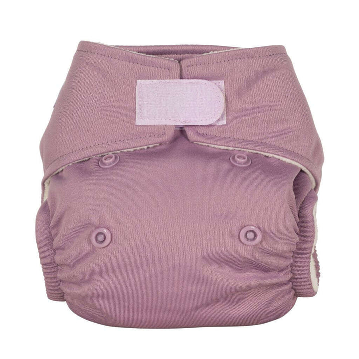 Baba + Boo One Size Reusable Nappy - Plain Colour: Wisteria reusable nappies all in one nappies Earthlets