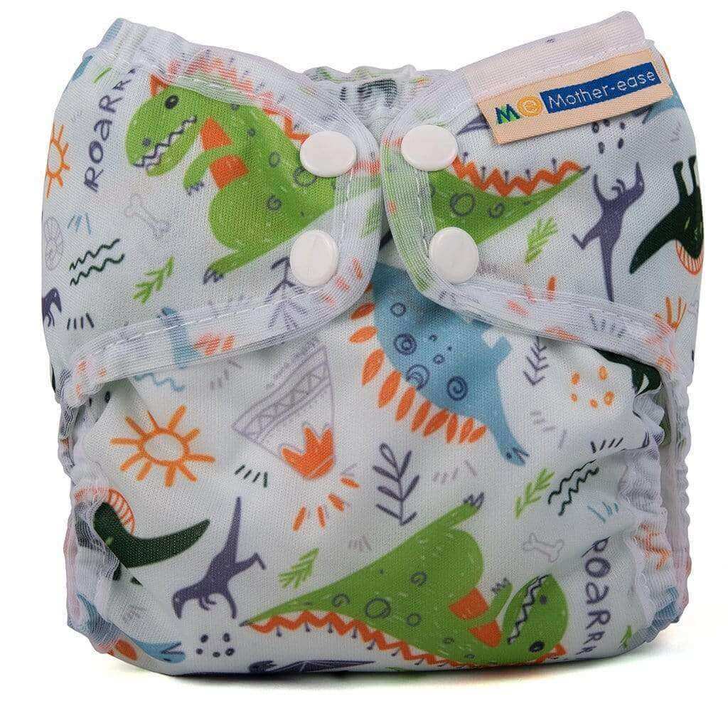 Mother-ease Wizard Uno Organic Cotton - Newborn Colour: Dino reusable nappies Earthlets