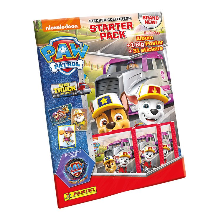 PaniniPaw Patrol Big Truck Pups Sticker CollectionProduct: Starter PackSticker CollectionEarthlets