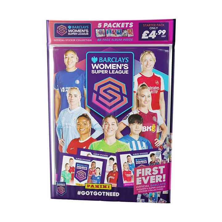 Panini Barclays Women’s Super League 2023/24 Sticker Collection Product: Starter Pack (5 Packs) Sticker Collection Earthlets