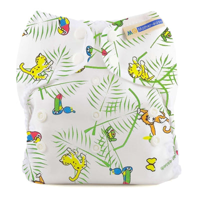 Mother-ease Wizard Duo Cover Colour: Rainforest Size: OS reusable nappies Earthlets