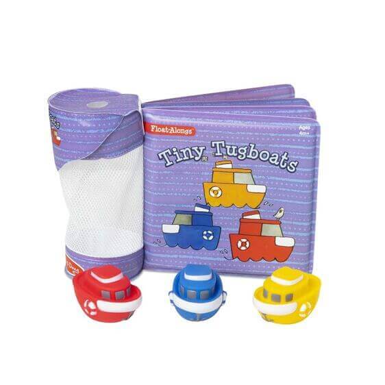 Sophie La Girafe Tiny Tugboats Bath Book baby care bathing & skincare Earthlets