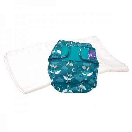 Bambino Mio Mioduo Two-Piece Nappy Size: Size 1 Colour: Butterfly Bloom reusable nappies Earthlets