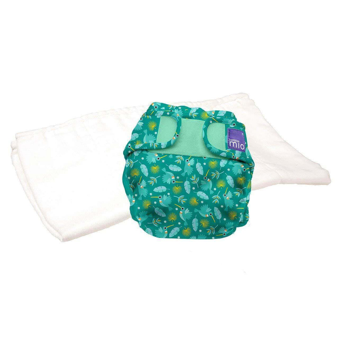 Bambino Mio Mioduo Two-Piece Nappy Size: Size 2 Colour: Hummingbird reusable nappies Earthlets