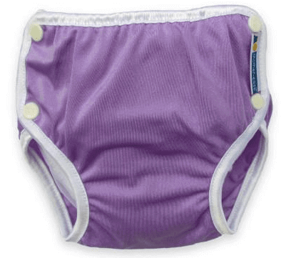 Mother-ease Swim Nappy Colour: Lilac Size: S reusable swim nappies Earthlets