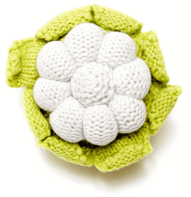 Pebble Soft Handmade baby Rattle Colour: Cauliflower play soft toys & rattles Earthlets
