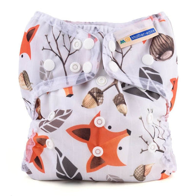 Mother-ease Wizard Uno Organic Cotton - One Size Colour: Bee Kind Size: OS reusable nappies Earthlets
