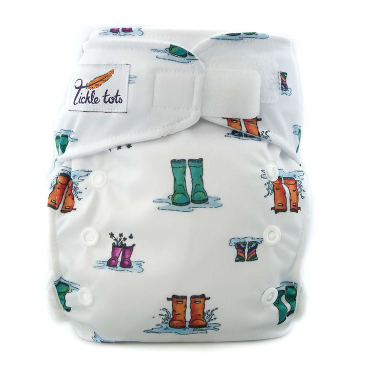 Tickle Tots All-In-Two Nappy Colour: Tractors reusable nappies Earthlets